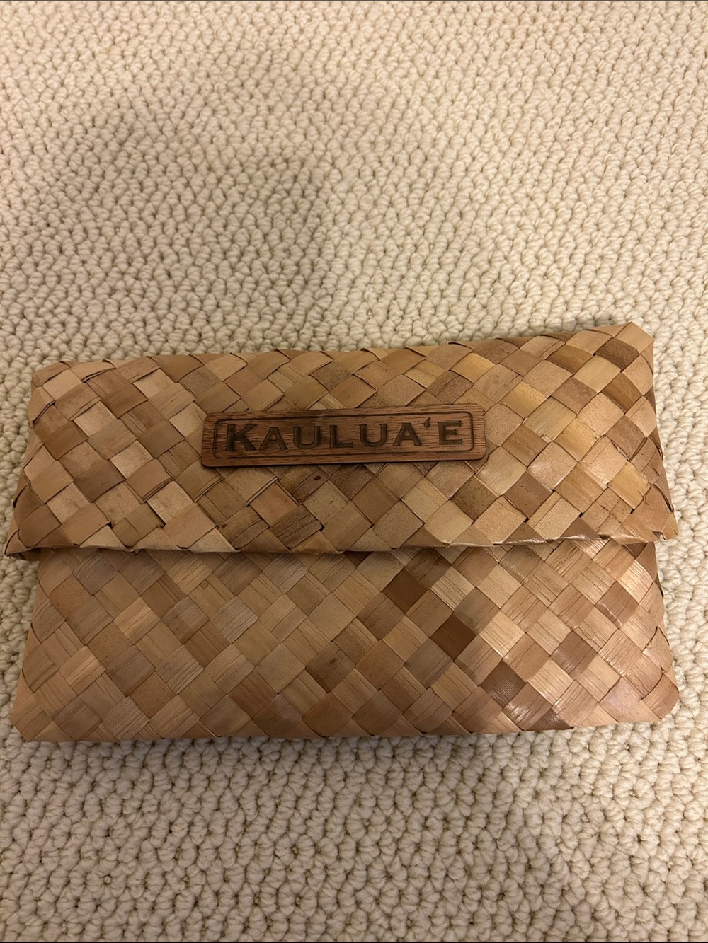 New Kaulua'e Woven Clutch